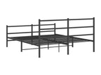 Black Metal Bed Frame, 160 x 200 cm