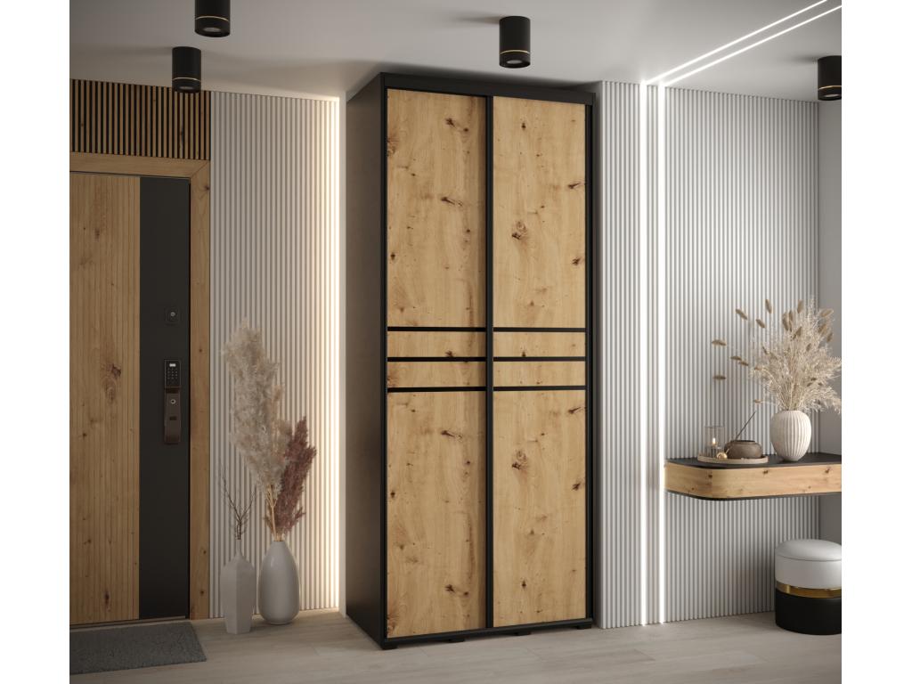 Black Wardrobe, 120 x 45 x 235.2 cm