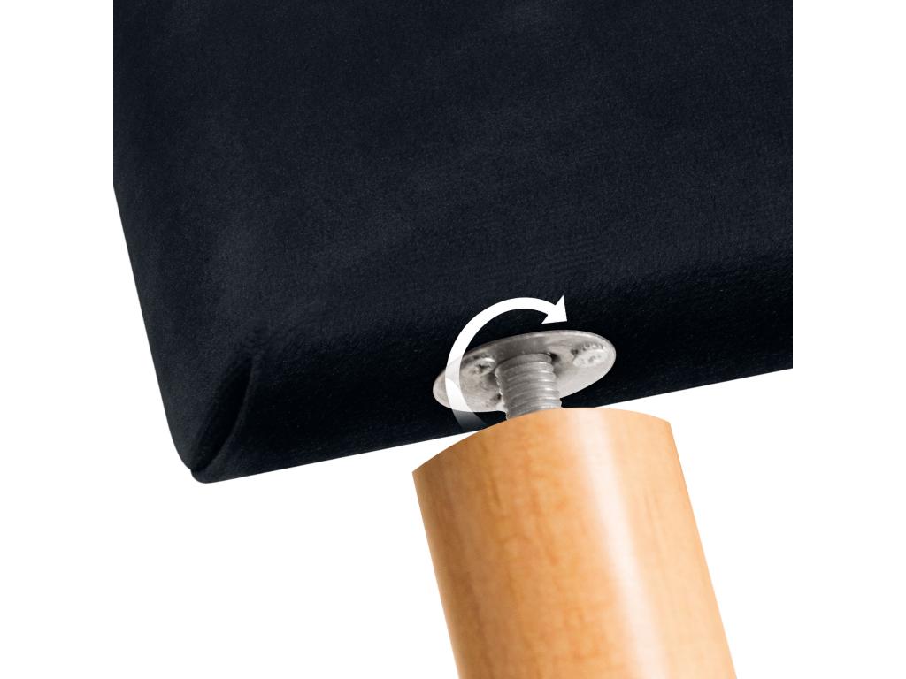 Black Bed, 135 x 140 x 120 cm