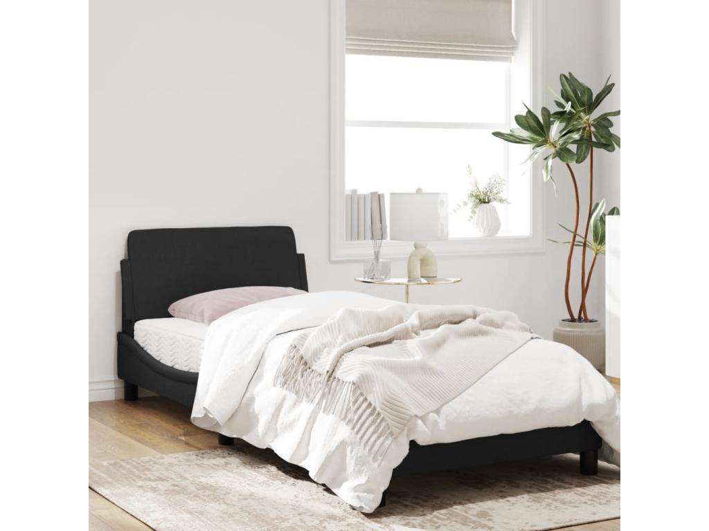 Black Bed Frame, 90 x 190 cm
