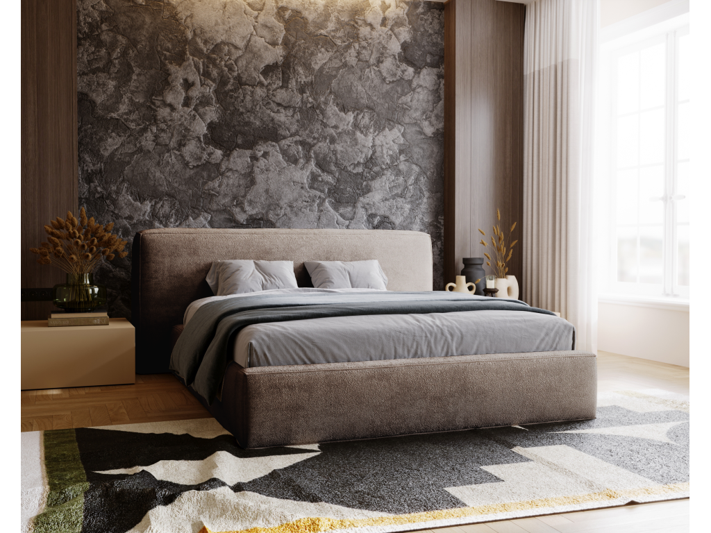 Brown Bed, 120 x 200 cm