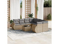Beige Woven Resin Wicker Outdoor Furniture Set - dlz1766572057036