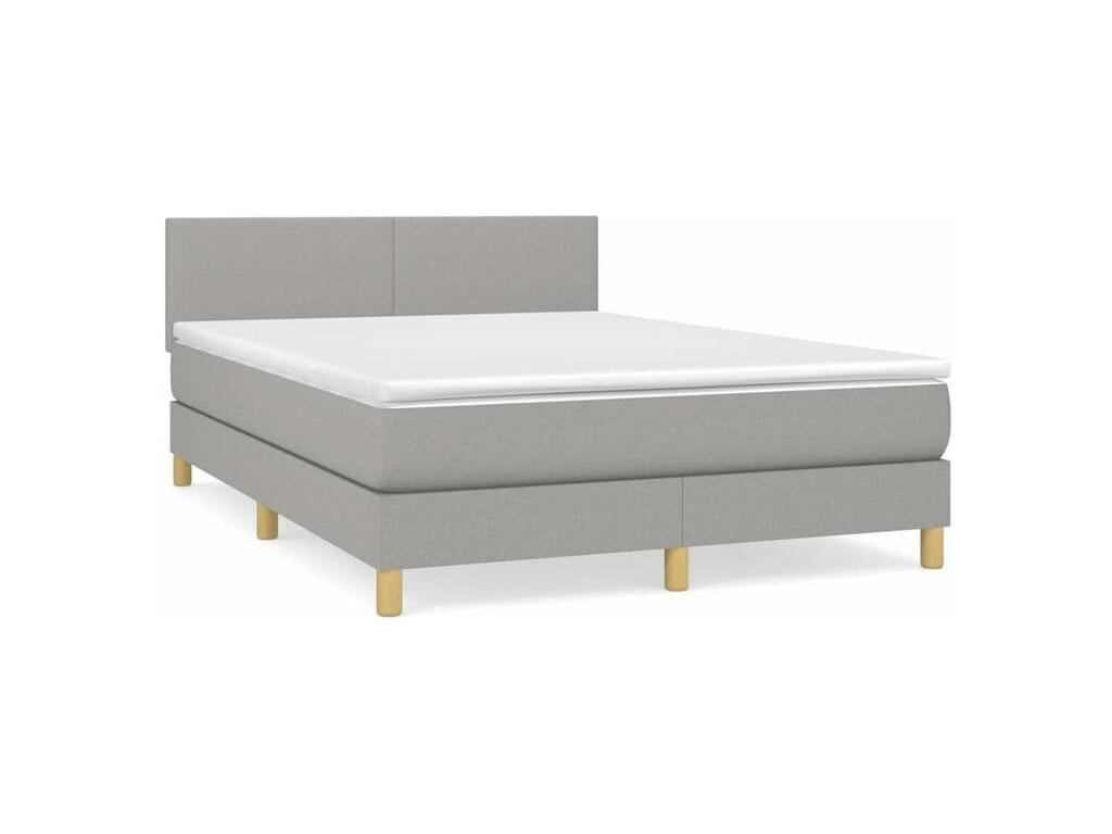 White Fabric Mattress, 140 x 190 cm