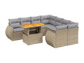Beige Woven Resin Wicker Outdoor Furniture Set - dlz1766571683935