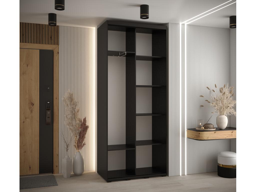Black Wardrobe, 120 x 45 x 235.2 cm