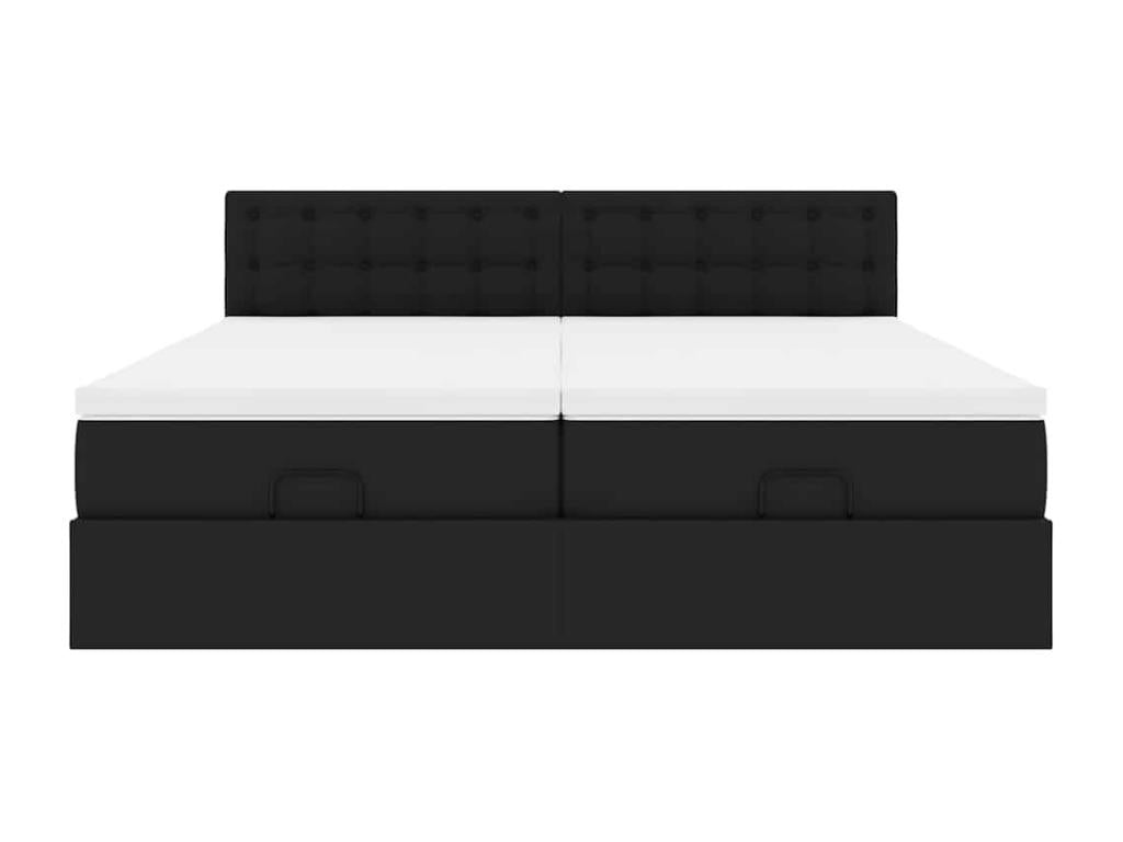 Black Faux Leather Mattress, 160 x 200 cm