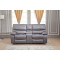 Microfiber Manual Reclining 2-Seat Loveseat with Console - 78"W x 37.4"D x 39"H - Split Back Design