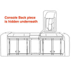 Microfiber Manual Reclining 2-Seat Loveseat with Console - 78"W x 37.4"D x 39"H - Split Back Design