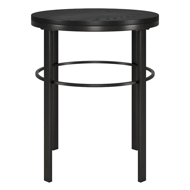 20" Wide Round Side Table - MDF Top - Steel Frame - 40lbs Capacity - Modern Living Room Bedroom