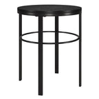 20" Wide Round Side Table - MDF Top - Steel Frame - 40lbs Capacity - Modern Living Room Bedroom