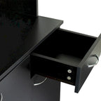 70.87"H Tall Storage Cabinet - 6 Doors 1 Drawer - Walnut MDF Wardrobe - 39.37"W x 15.35"D - Kitchen Bedroom