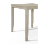 5-Piece Counter Height Dining Set 35.4" Square Table - 4 Upholstered Chairs - Solid Wood - Antique Grey