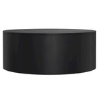 Solid Mango Wood Round Drum Coffee Table 36" - Contemporary Urban Design - Fully Assembled - Natural Finish