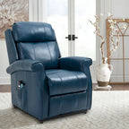 Power Lift Recliner Chair with 8-Point Massage - Faux Leather - 360lbs Capacity - 34.64"W x 43.3"H - Elderly Comfort