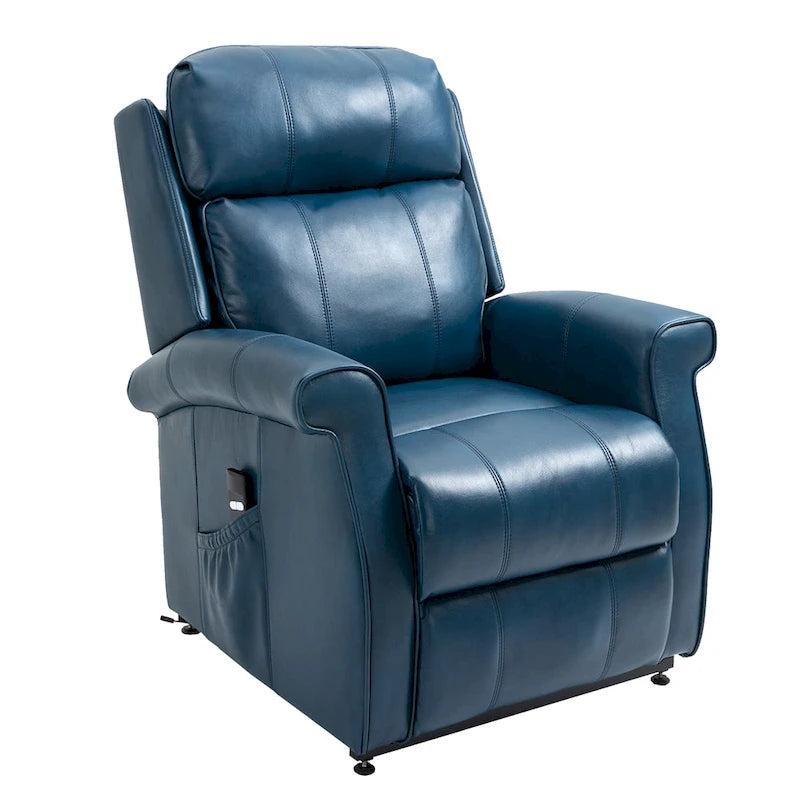 Power Lift Recliner Chair with 8-Point Massage - Faux Leather - 360lbs Capacity - 34.64"W x 43.3"H - Elderly Comfort