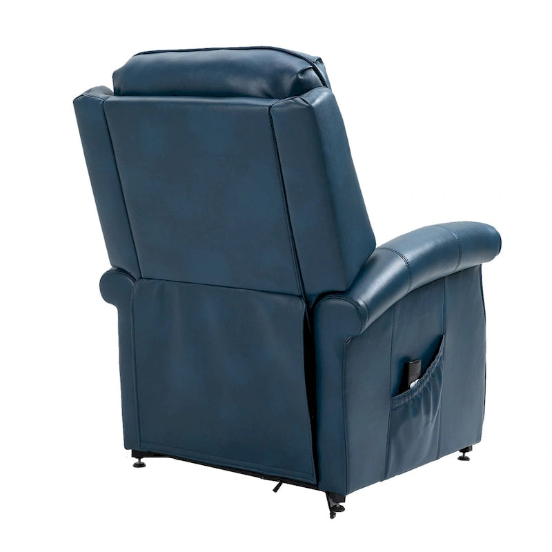 Power Lift Recliner Chair with 8-Point Massage - Faux Leather - 360lbs Capacity - 34.64"W x 43.3"H - Elderly Comfort