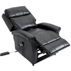 Power Lift Recliner Chair with 8-Point Massage - Faux Leather - 360lbs Capacity - 34.64"W x 43.3"H - Elderly Comfort