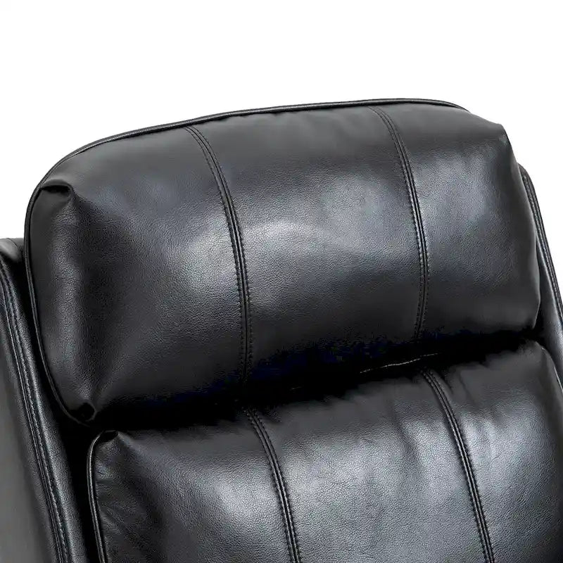 Power Lift Recliner Chair with 8-Point Massage - Faux Leather - 360lbs Capacity - 34.64"W x 43.3"H - Elderly Comfort