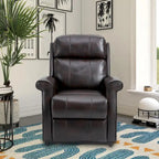 Power Lift Recliner Chair with 8-Point Massage - Faux Leather - 360lbs Capacity - 34.64"W x 43.3"H - Elderly Comfort