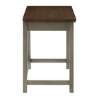 Rustic Writing Desk with 2 Drawers - 42" Work Surface - Acacia Wood - Two-Tone Finish - Home Office