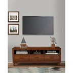 Origins by Alpine Trinidad Wood TV Console, Toffee (Brown)