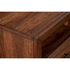 Wood TV Console with 3 Shelves - Toffee Brown - 64"W x 18"D x 24"H - 250lbs Capacity - Dovetail Drawers