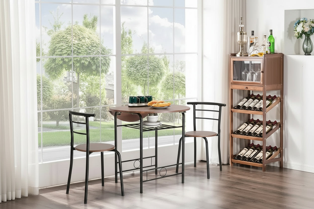 31.5 Drop Leaf Dining Table for Small Space,Small Kitchen Table Set for 2