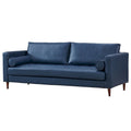 Modern Contemporary Eco Leather Sofa - Sustainable Vegan Faux Leather - High Density Foam - Hardwood Frame