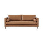 Modern Contemporary Eco Leather Sofa - Sustainable Vegan Faux Leather - High Density Foam - Hardwood Frame