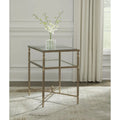 Signature Design by Ashley Cloverty Gold End Table - 25.75 W x 18 D x 26 H