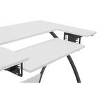 Sewing Craft Table - Metal Frame MDF Top - Adjustable Platform - 45.5"W x 23.5"D x 30"H - Office Hobby Room
