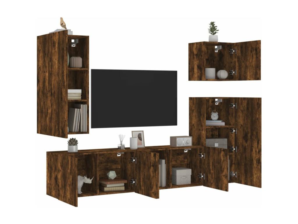 Brown Engineered Wood Home Furniture