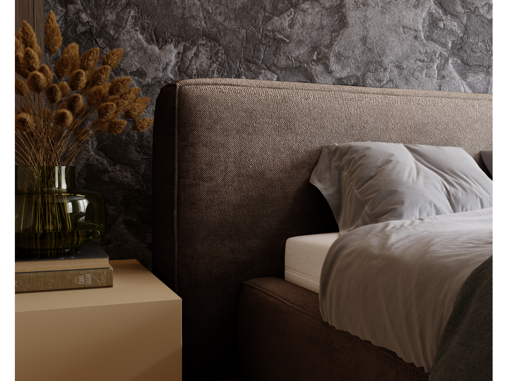 Brown Bed, 120 x 200 cm