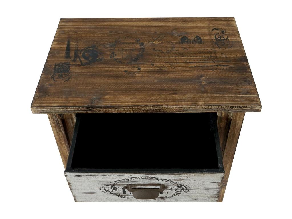 Brown Side Table, 79 x 48 x 33 cm