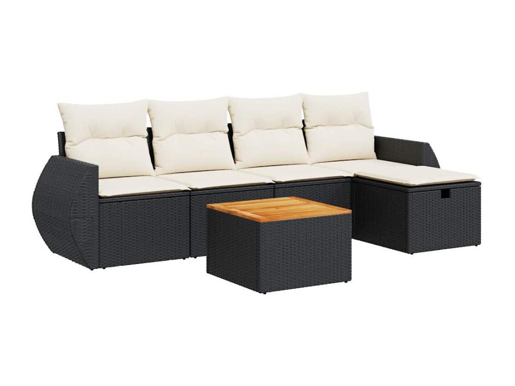 Black Woven Resin Wicker Outdoor Furniture Set - dlz1766571247408