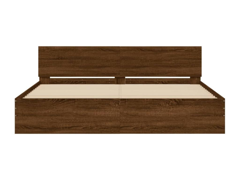 Brown Oak Wood Mattress, 180 x 200 cm