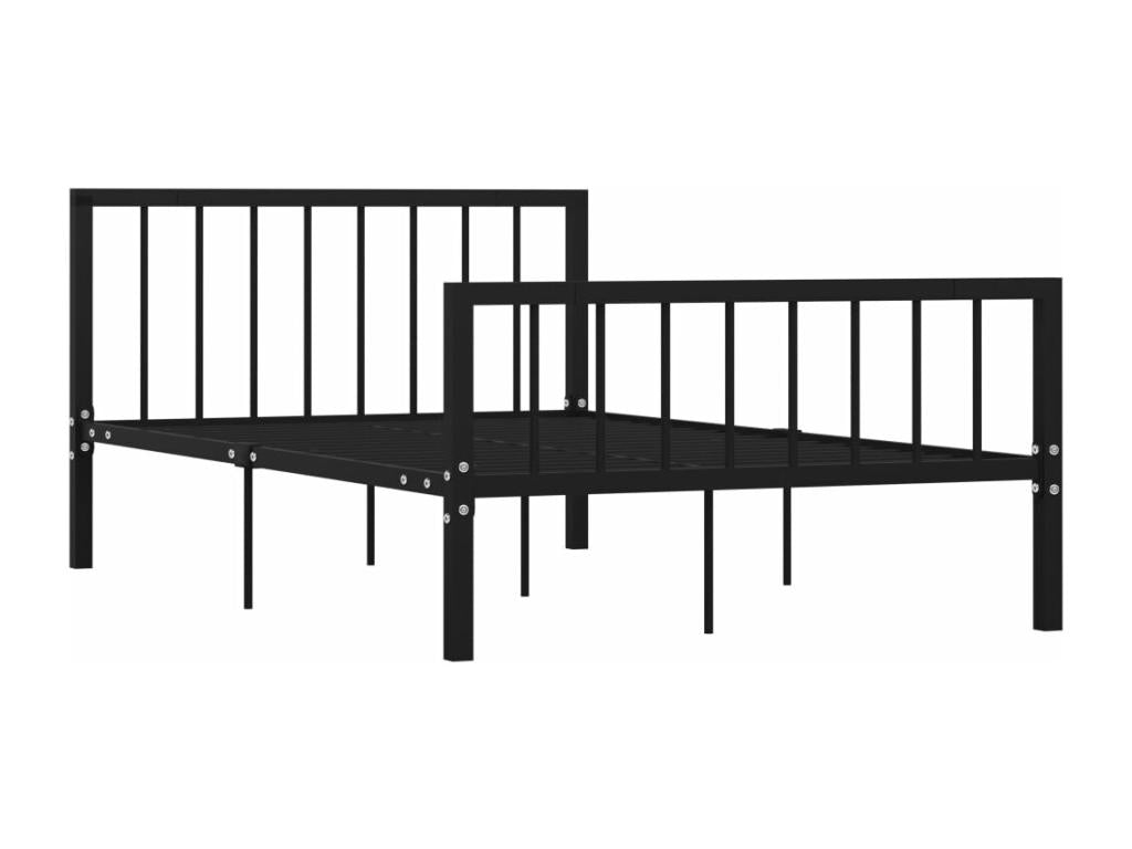 Black Metal Bed Frame, 120 x 200 cm