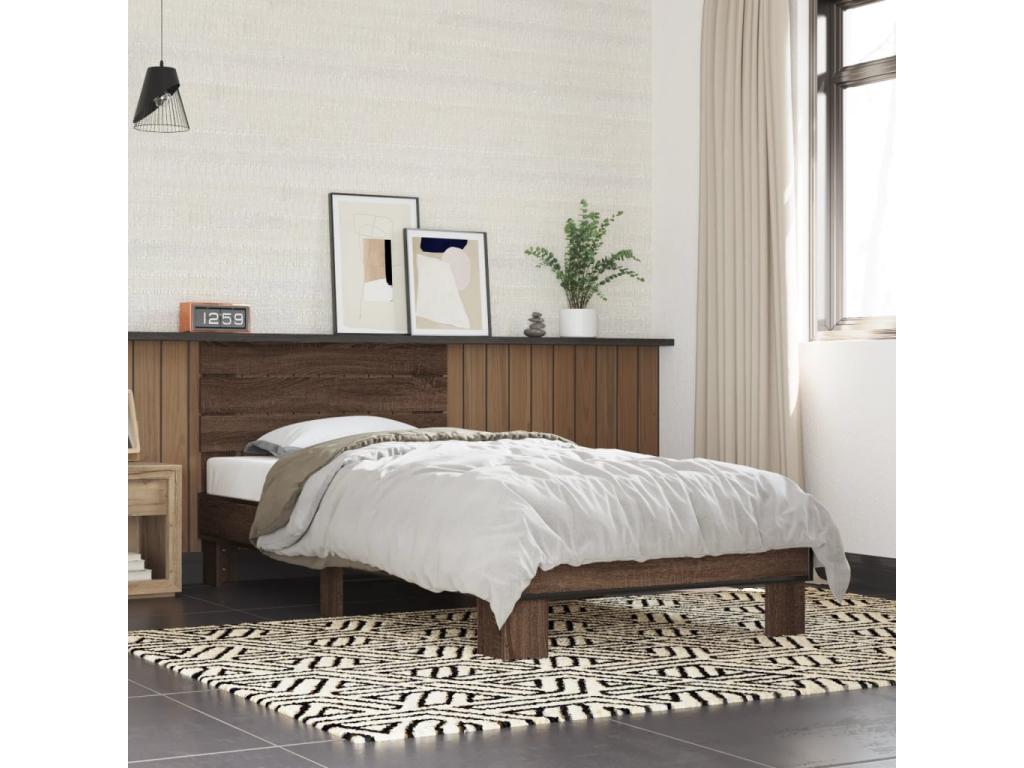 Brown Oak Wood Mattress, 100 x 200 cm