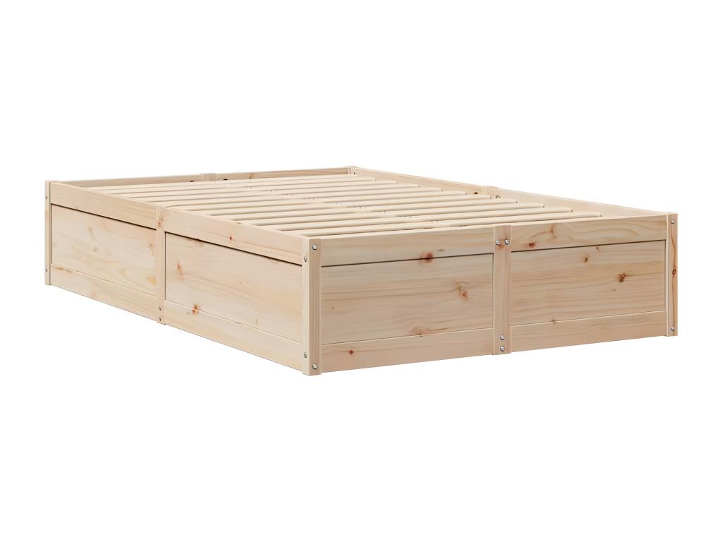 Brown Solid Wood Mattress, 140 x 190 cm