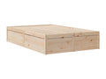 Brown Solid Wood Mattress, 140 x 190 cm