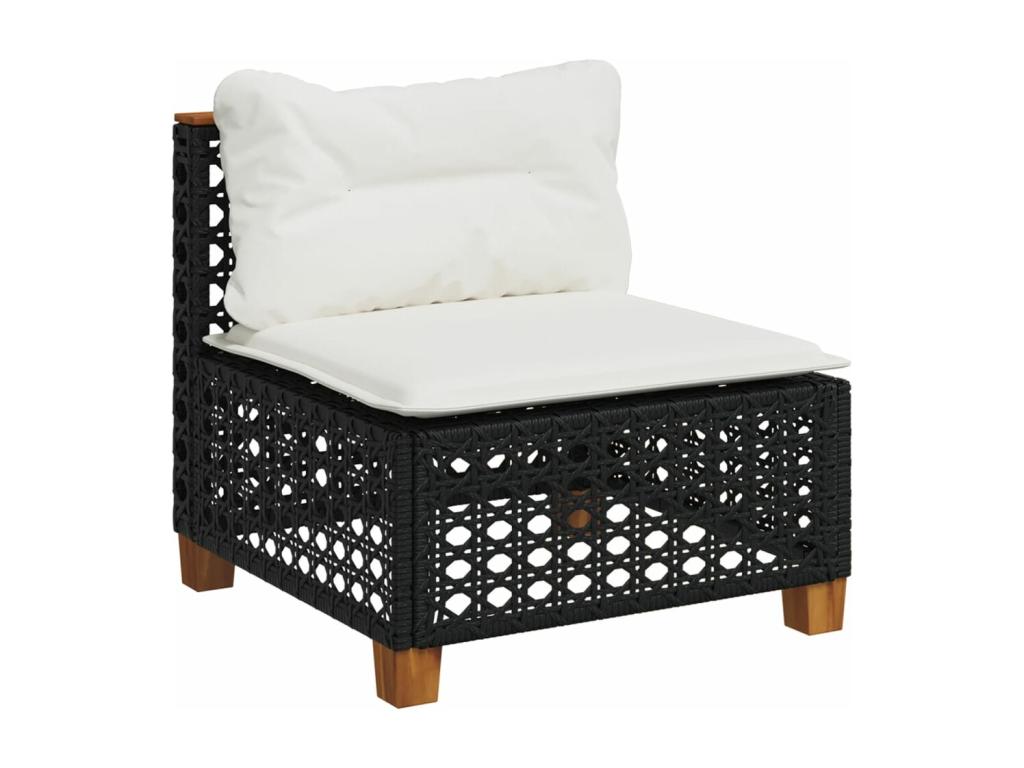 Black Woven Resin Wicker Outdoor Furniture Set - dlz1766571144555