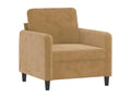 Brown Velvet Accent Chair