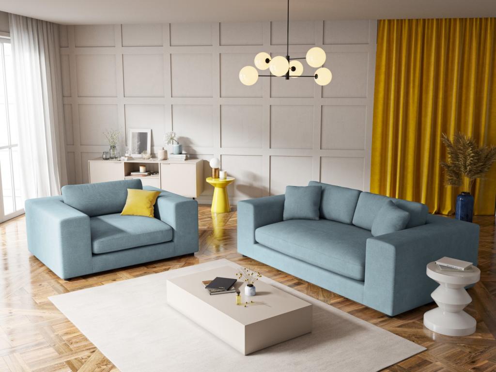 Blue Sofa, 156 x 122 x 72 cm