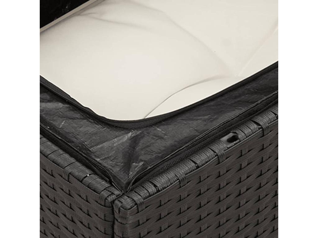 Black Woven Resin Wicker Outdoor Furniture Set - dlz1766571239528