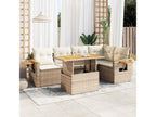 Beige Woven Resin Wicker Outdoor Furniture Set - dlz1766571798106