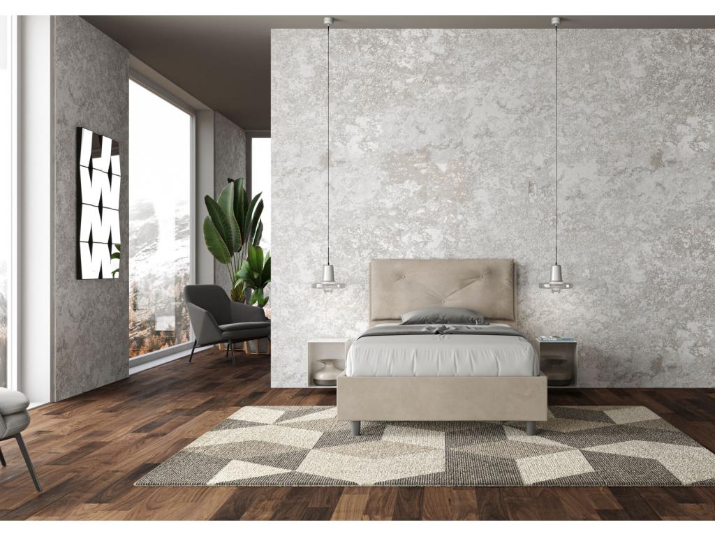 Beige Bed, 120 x 190 cm