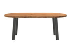 Brown Oak Wood Dining Table - dlz1766571987983