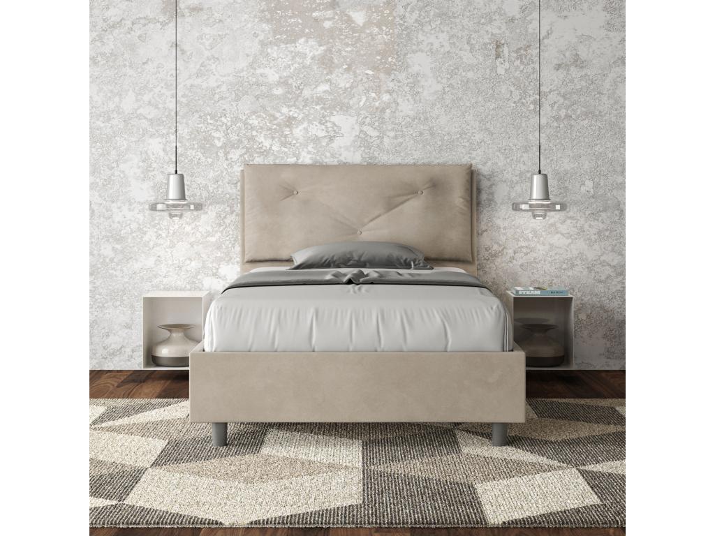 Beige Bed, 120 x 190 cm