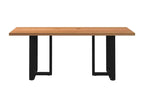 Brown Oak Wood Dining Table - dlz1766571349641