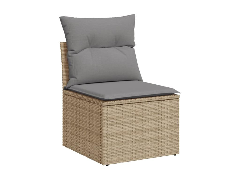 Beige Woven Resin Wicker Outdoor Furniture Set - dlz1766571358776